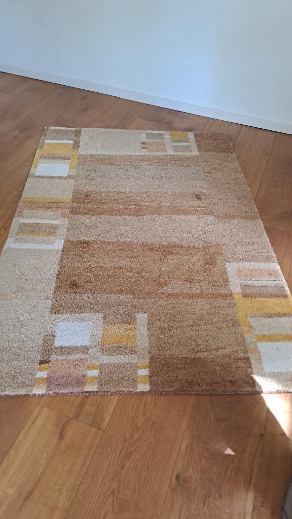vloerkleed, Huis en Inrichting, Stoffering | Tapijten en Kleden, Ophalen, Zo goed als nieuw, 150 tot 200 cm, Bruin