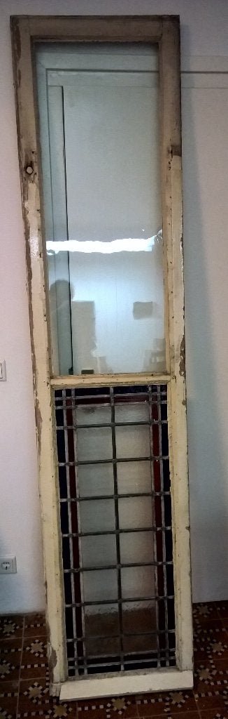 Partij oude glas-in-lood ramen en panelen, Antiek en Kunst, Ophalen