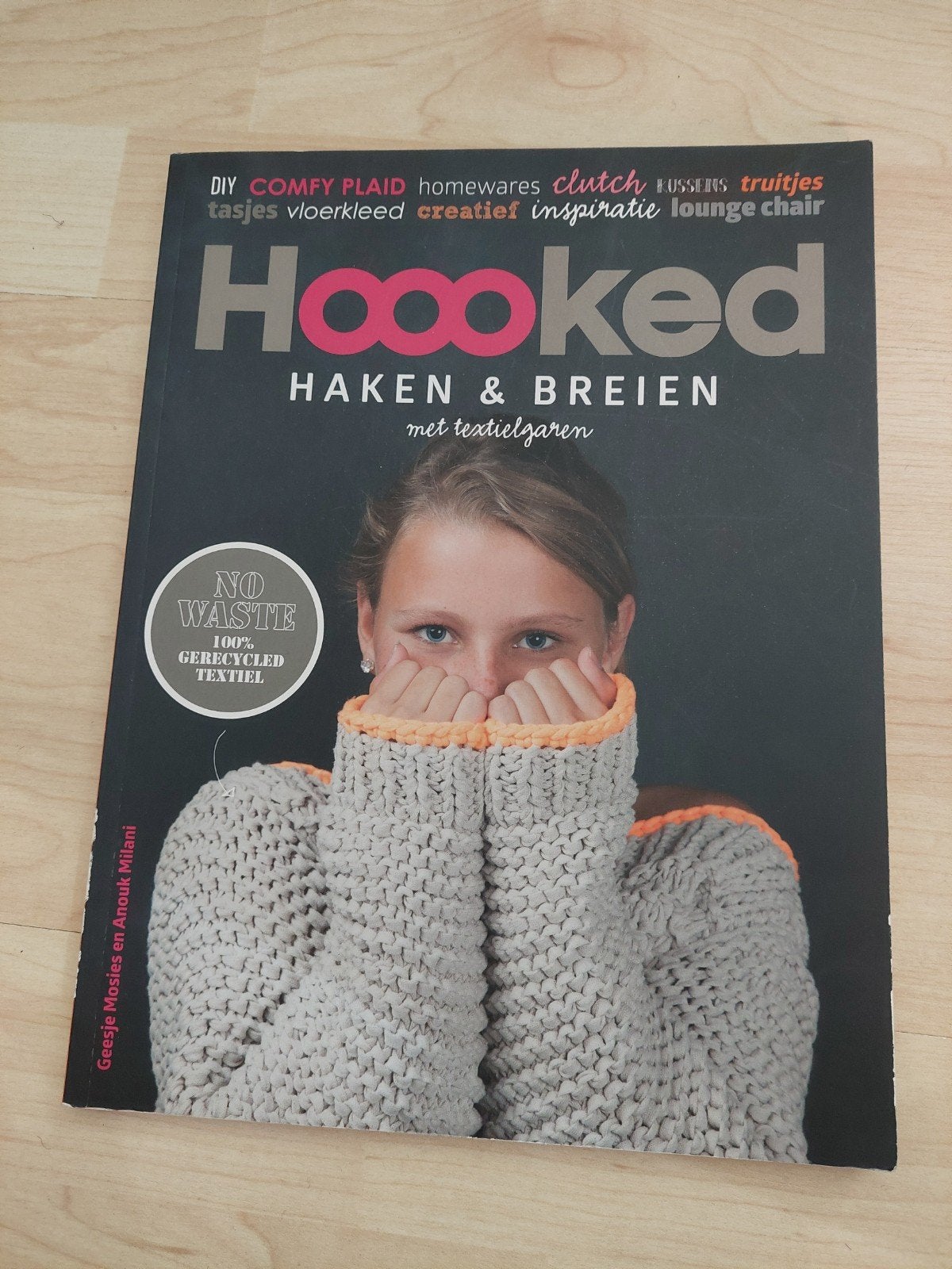 Boek van Hooked haken & breien met textielgaren/t-shirtgaren, Ophalen of Verzenden, Breien of Haken, Patroon of Boek