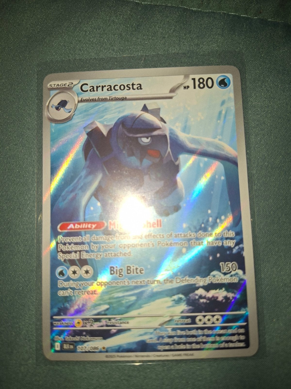 Carracosta VSTAR Pokémon Kaart - Full Art Foil, Hobby en Vrije tijd, Verzamelkaartspellen | Pokémon, Ophalen of Verzenden, Zo goed als nieuw