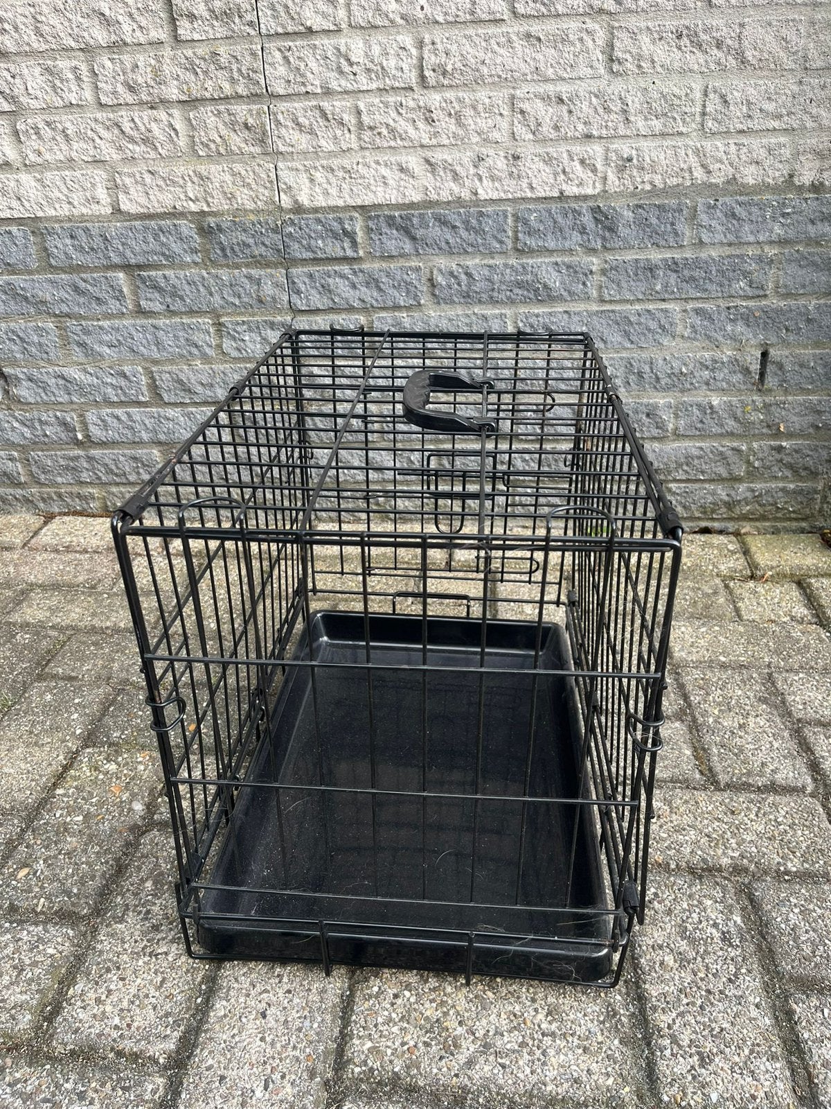 Zwarte bench - klein, Ophalen of Verzenden, Zo goed als nieuw