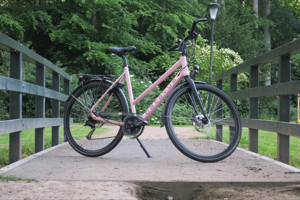 Batavus zonar Damesfiets, schijfremmen, Zo goed als nieuw, Ophalen, 53 tot 56 cm, Versnellingen, Batavus