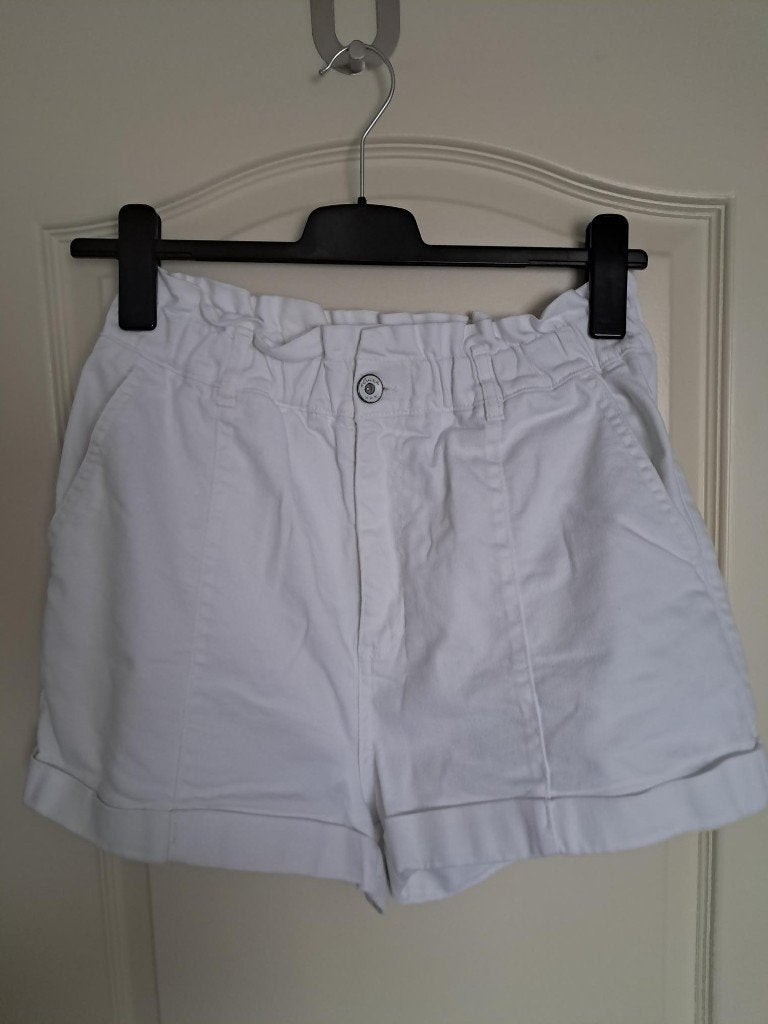 Broek Elvira  Kleur : Wit maat : 40 / 42, Maat 38/40 (M), Kort, Wit, Ophalen of Verzenden