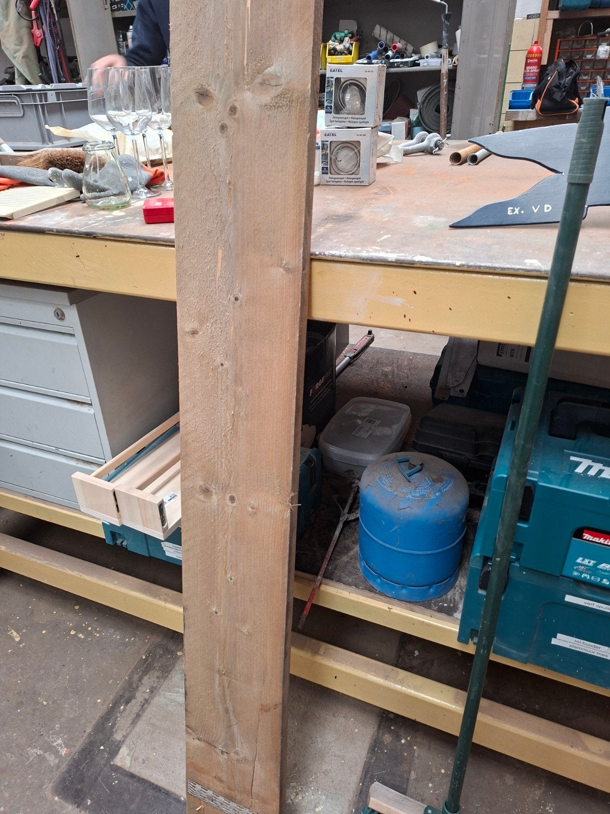 7 Steigerhouten planken - Ideaal voor bed of meubels, Ophalen of Verzenden