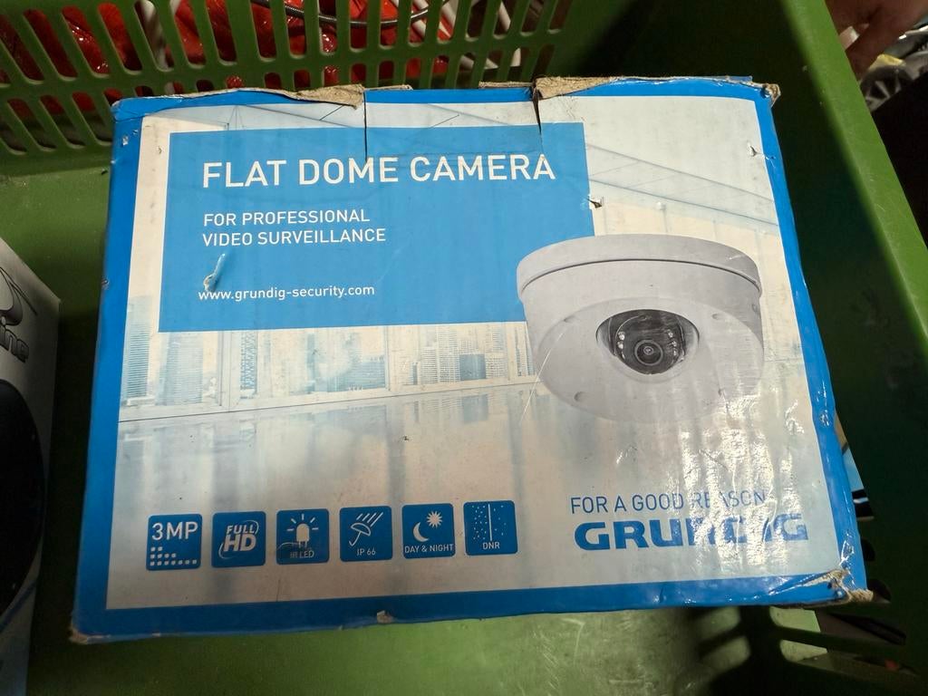 Nieuwe Grundig Flat Dome Camera - 3MP Full HD IP66, Ophalen, Nieuw, Buitencamera