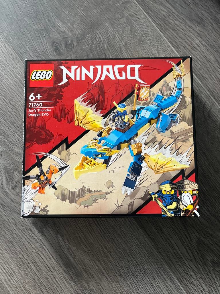 LEGO Ninjago 71760 Jay's Thunder Dragon EVO, Lego, Ophalen of Verzenden, Zo goed als nieuw, Compleet