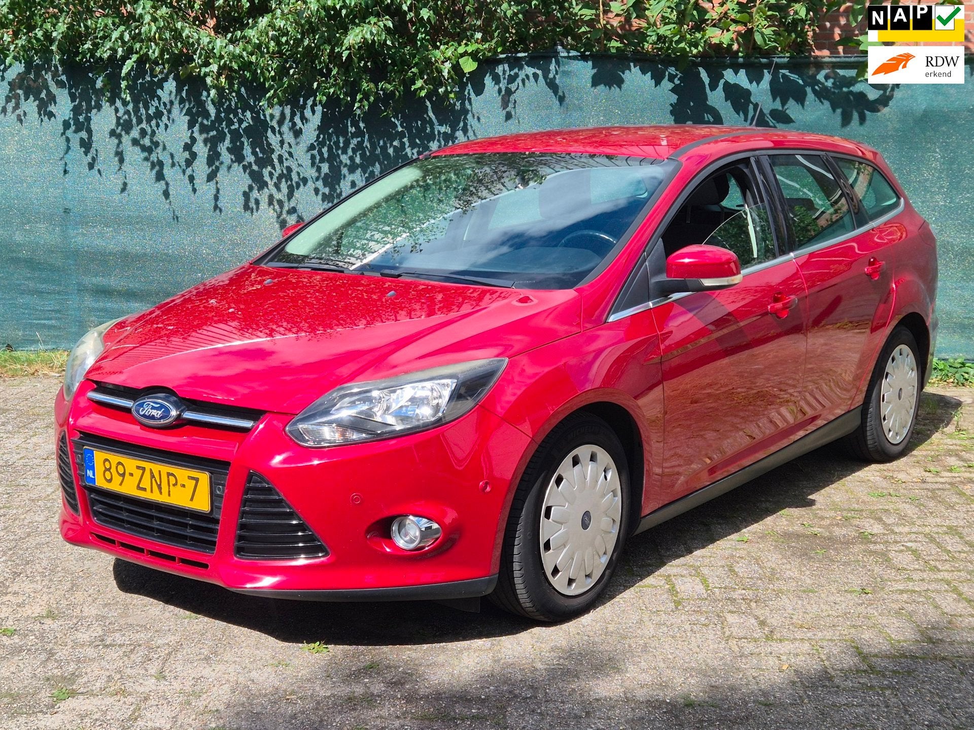 Ford Focus Wagon 1.6 TDCI ECOnetic Lease Titanium, Euro 5, Stof, Gebruikt, Zwart