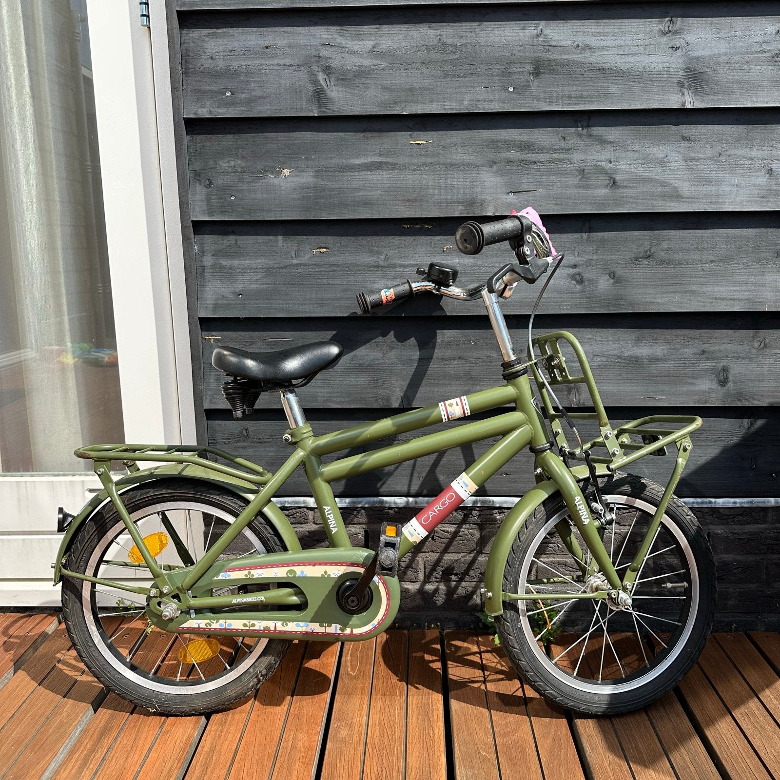Alpina kinderfiets 16 inch - Goede staat, alles werkend, Ophalen, Gebruikt, Trommelrem, 16 tot 20 inch