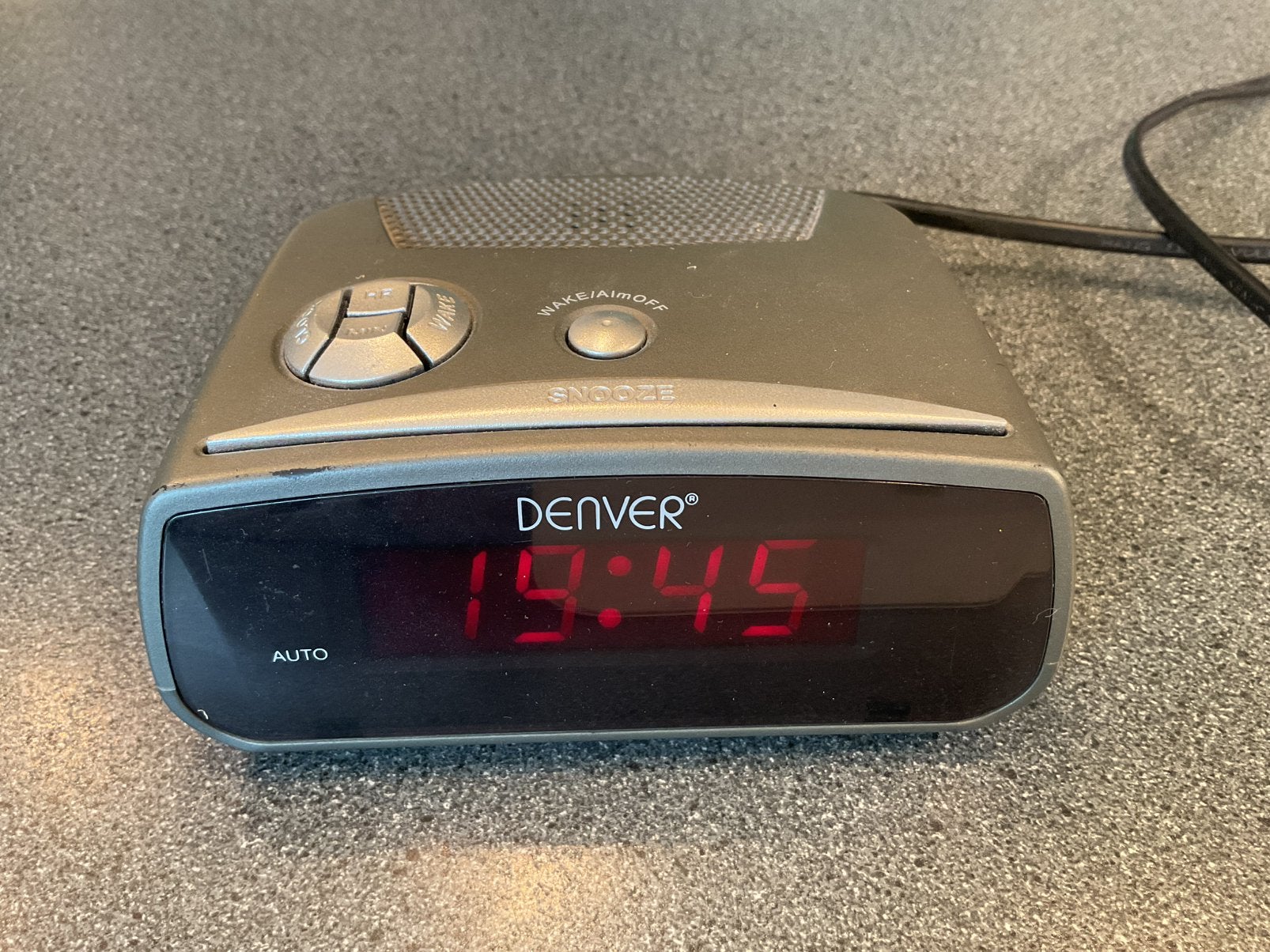 Denver Elektrische Wekker Digitaal, Ophalen of Verzenden, Gebruikt, Digitaal