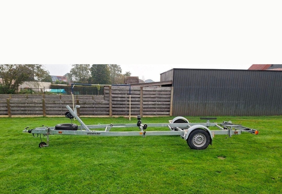 Steinbacher trailer met een 1800KG as en kenteken, Minder dan 1500 kg, Verstelbare verlichting, 6 tot 9 meter, Overige typen