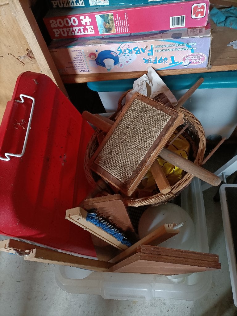Spinnewiel en onderdelen, Hobby en Vrije tijd, Spinnewielen en Spinnen, Ophalen, Gebruikt, Spinnewiel