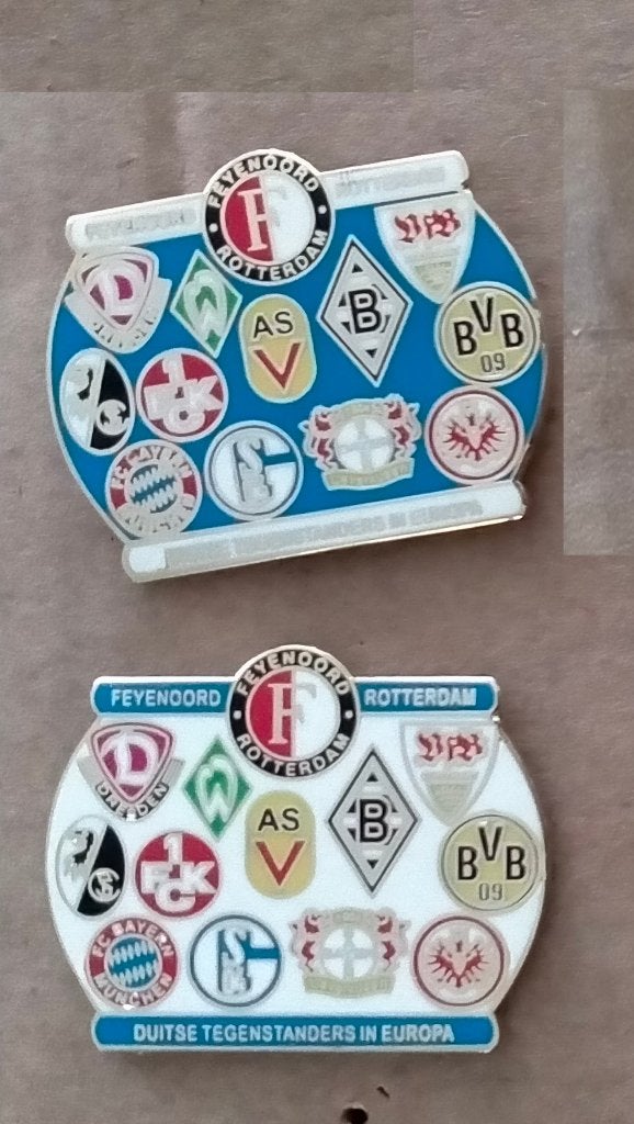 Feyenoord Duitsland pins Duits voetbal club teams sport, Verzenden, Zo goed als nieuw, Sport