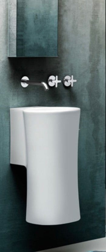 NIEUW Azzurra hangende wastafel nieuw strak twv € 699,00!, Ophalen of Verzenden, Nieuw, Wastafel