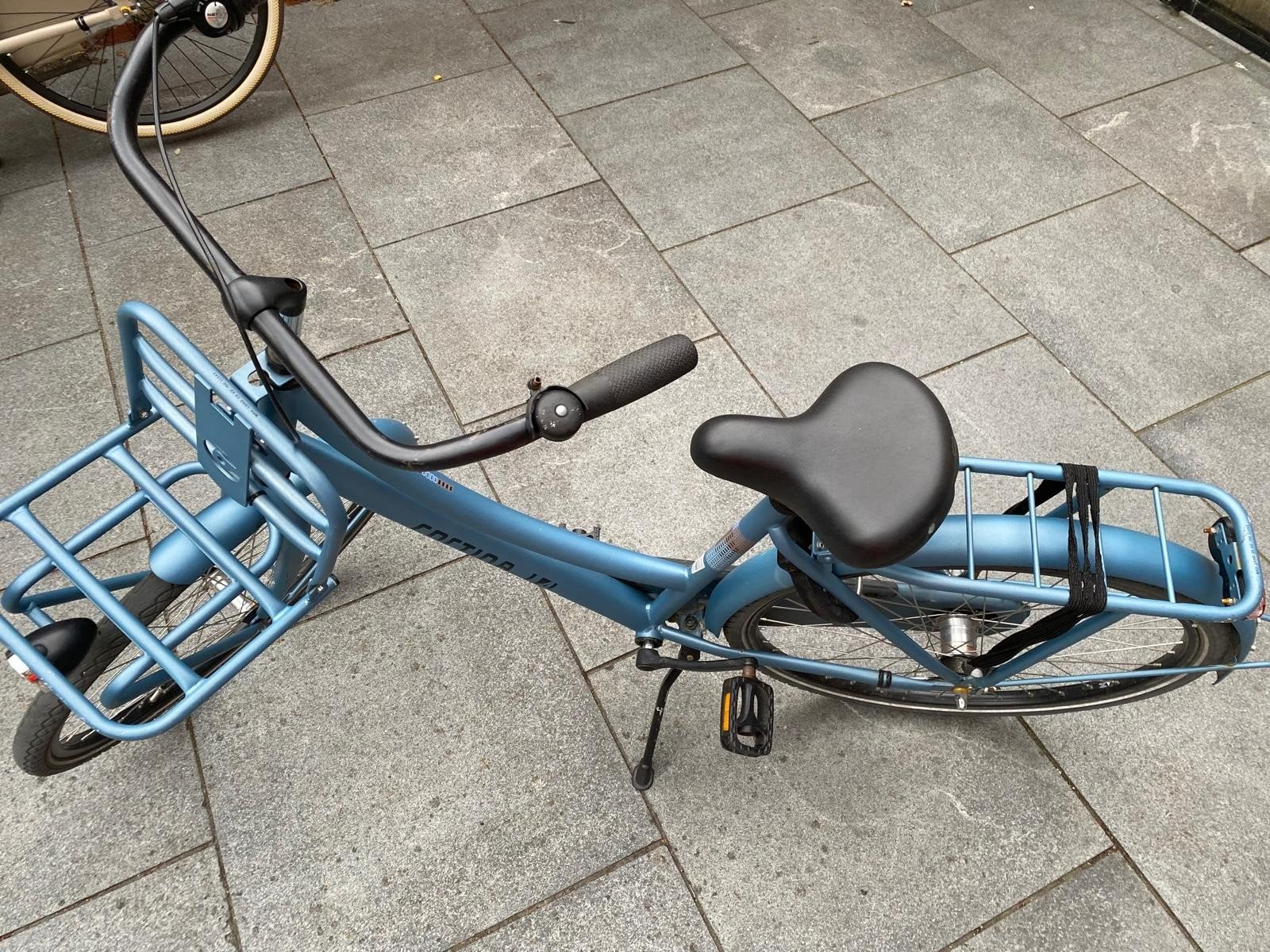 Cortina U4 Transportkinderfiets  - Lichtblauw, Fietsen en Brommers, Fietsen | Dames | Damesfietsen, Terugtraprem, Gebruikt, 50 tot 53 cm