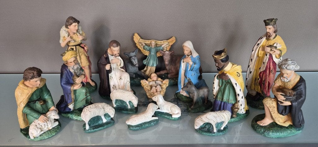 Oude kerstgroep jaren 60, Diversen, Ophalen, Zo goed als nieuw