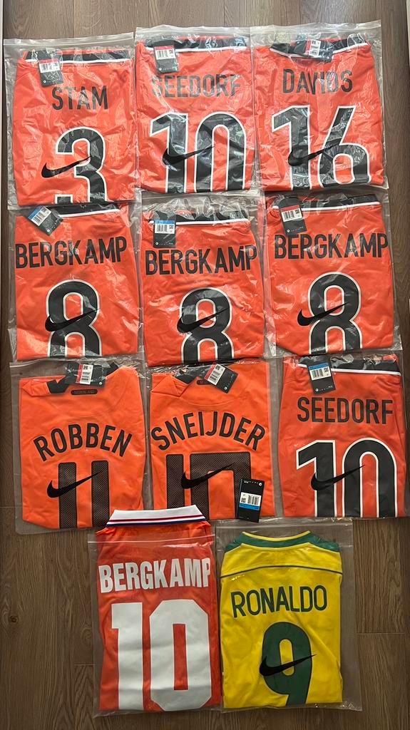 WK Voetbalshirts Retro (Maat M/L) - Klaar voor het WK!, Ophalen of Verzenden, Nieuw, Buitenlandse clubs, Shirt