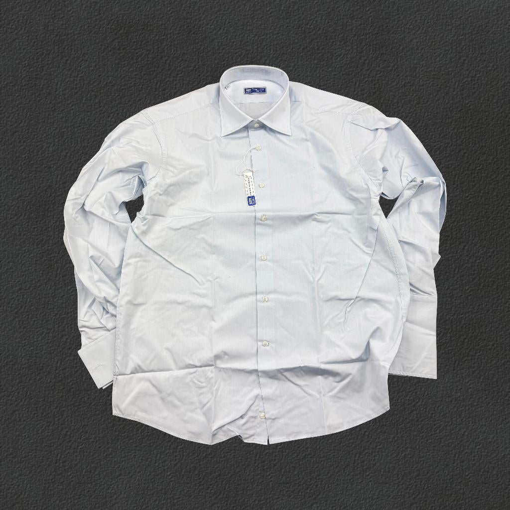 (1186) Lichtblauw Suitsupply overhemd - 43 - Nieuw Labels, Kleding | Heren, Overhemden, Blauw, Nieuw, Ophalen of Verzenden, Halswijdte 43/44 (XL)