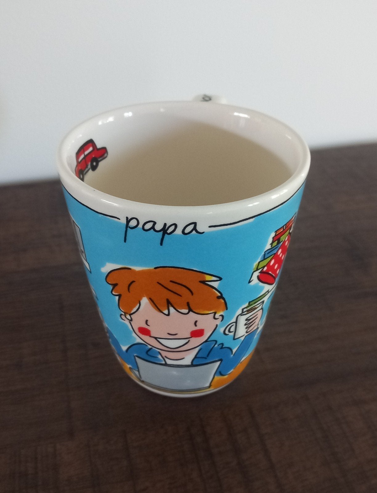 Blond Amsterdam Mok: Allerliefste papa, Ophalen of Verzenden, Zo goed als nieuw, Kop(pen) en/of Schotel(s), Aardewerk
