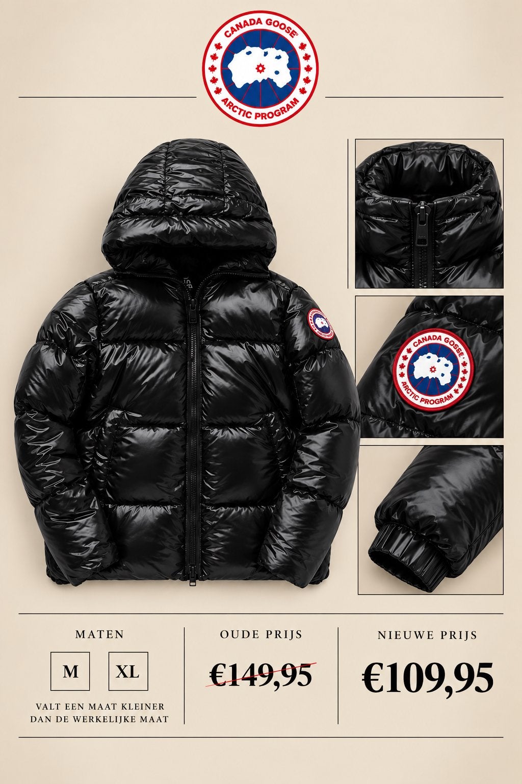 CanadaGoose Bomberjacket, Ophalen, Nieuw, Overige maten, Zwart