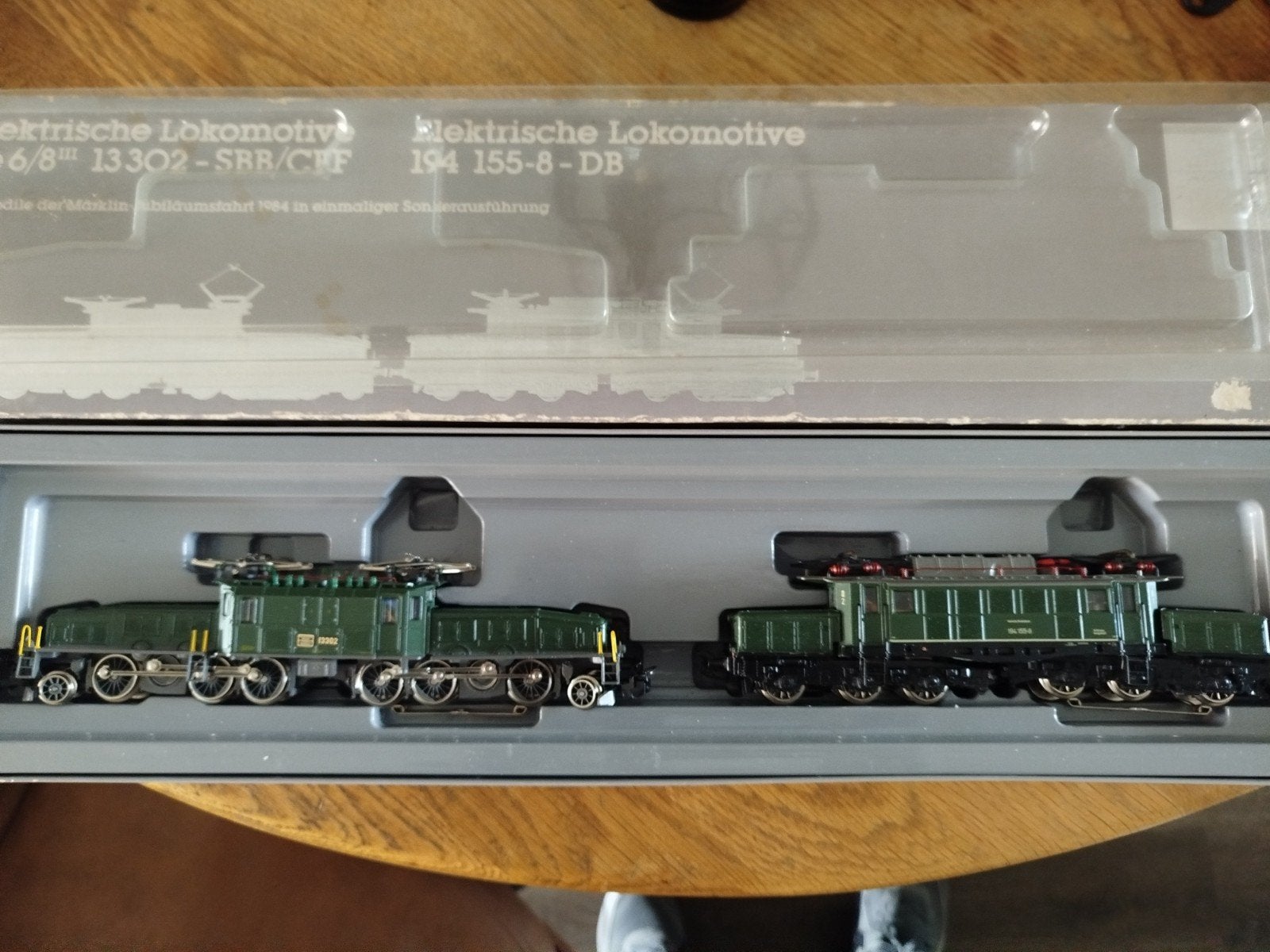 Märklin Krokodil Be 6/8 III 13302 SBB/CFF & 194 155-8 DB, Wisselstroom, Locomotief, Ophalen of Verzenden, Zo goed als nieuw