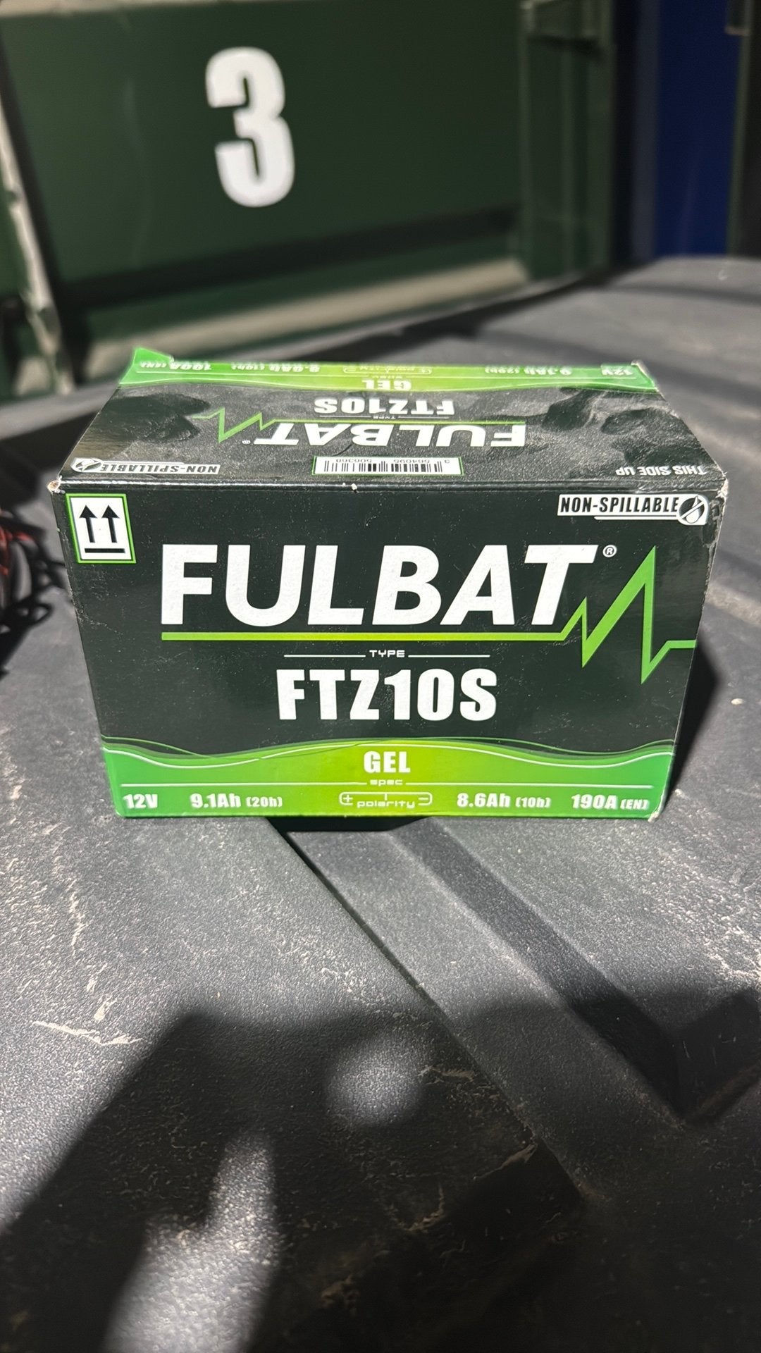Nieuwe Fulbat FTZ10S GEL accu - Ongebruikt in doos, Motoren, Ophalen, Nieuw