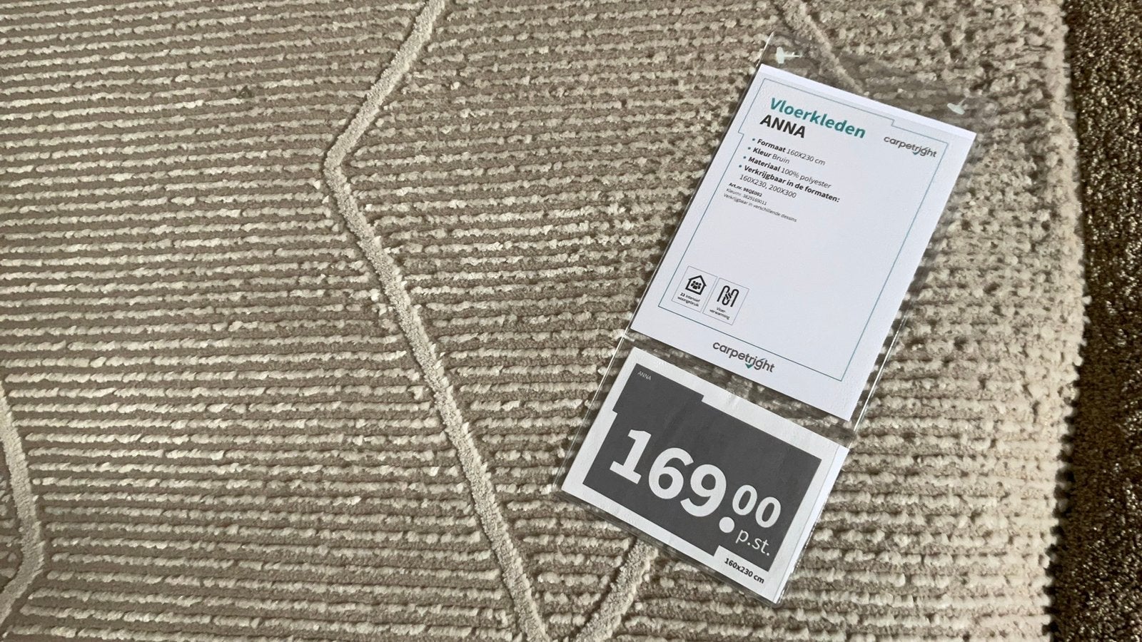 Nieuw Carpetright Anna vloerkleed 1.60 m bij 2.30 m, Ophalen, 150 tot 200 cm, Rechthoekig, Nieuw