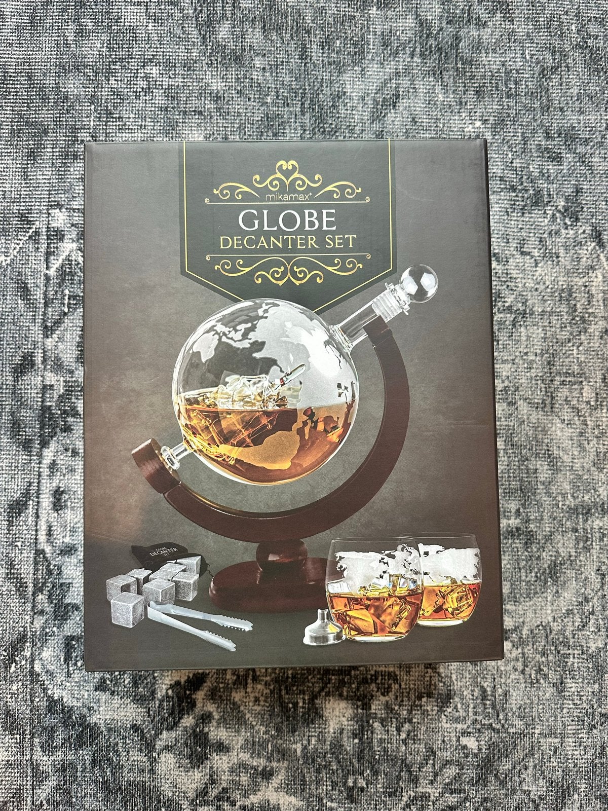 Globe decanteer set  met whiskeyglazen - Nieuw in doos, Ophalen, Nieuw, Meerkleurig, Overige merken