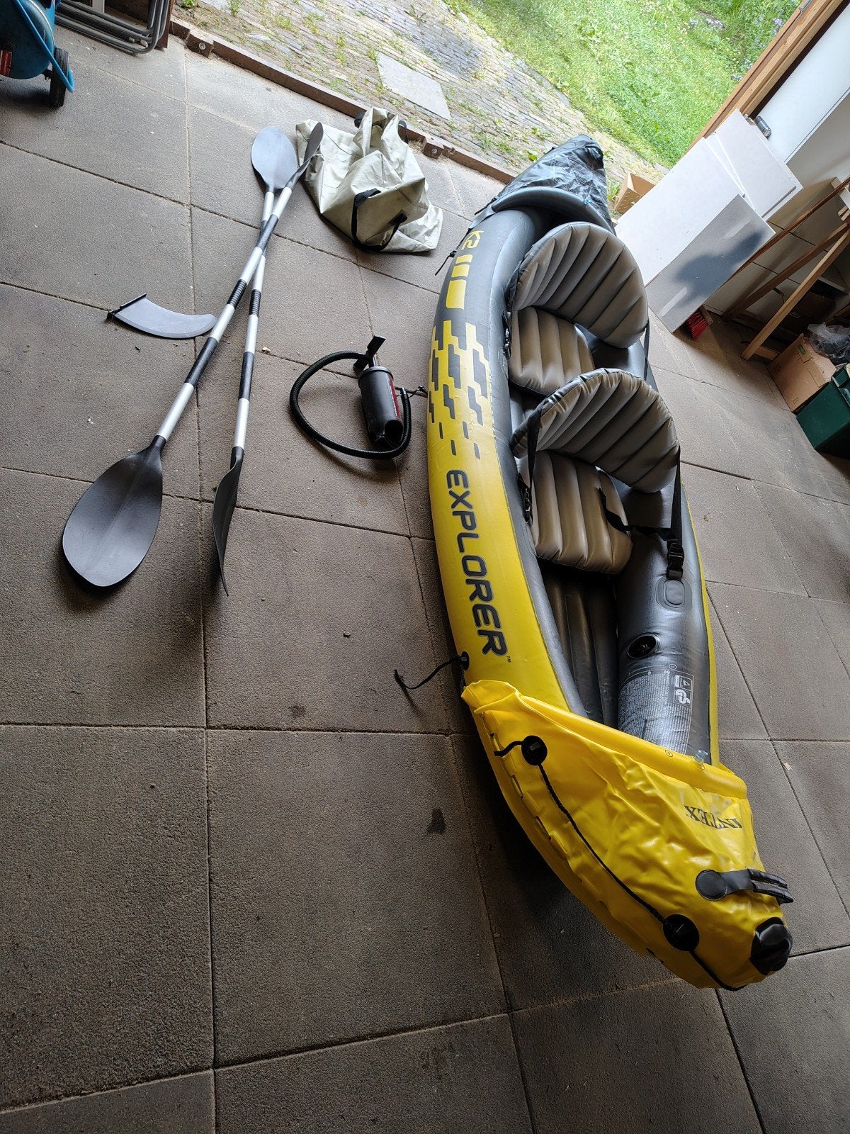 Intex explorer k2 Kajak, Watersport en Boten, Ophalen, Opblaasbaar, Kajak, Twee personen