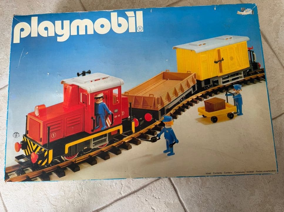 Playmobiel 4025 HO trein, Hobby en Vrije tijd, Modeltreinen | H0, Ophalen of Verzenden, Zo goed als nieuw, Gelijkstroom, Rails