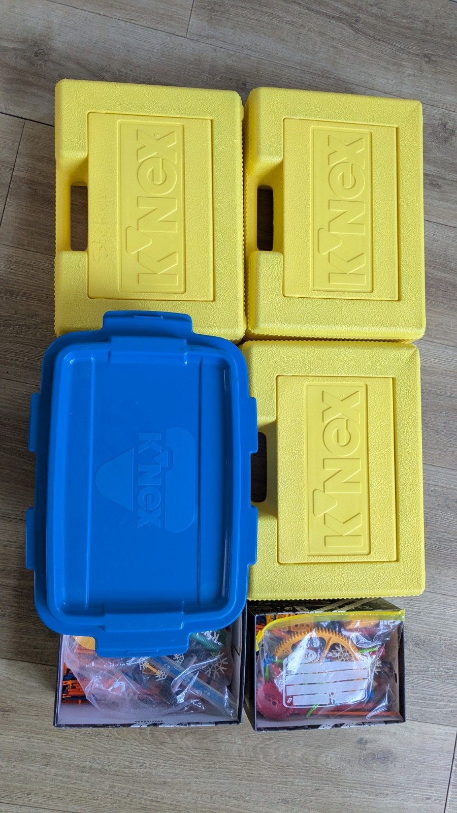 Grote K'nex collectie in handige opbergboxen, Ophalen, Gebruikt, K'nex