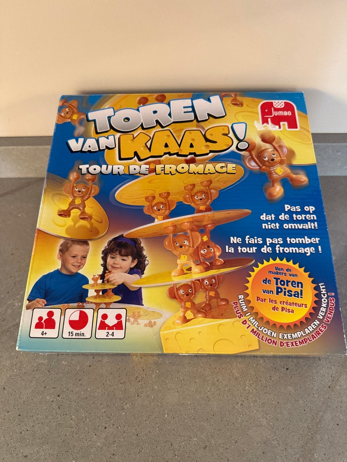 Jumbo Toren van Kaas! Tour de Fromage Gezelschapsspel, Drie of vier spelers, Ophalen of Verzenden, Zo goed als nieuw