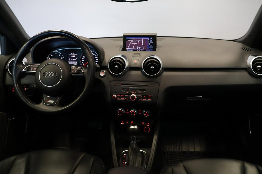 Audi A1 Sportback 1.4 TFSI 3x S-Line |AUT|185PK|Pano|Leder, Auto's, Euro 5, Zwart, 4 cilinders, 4 stoelen