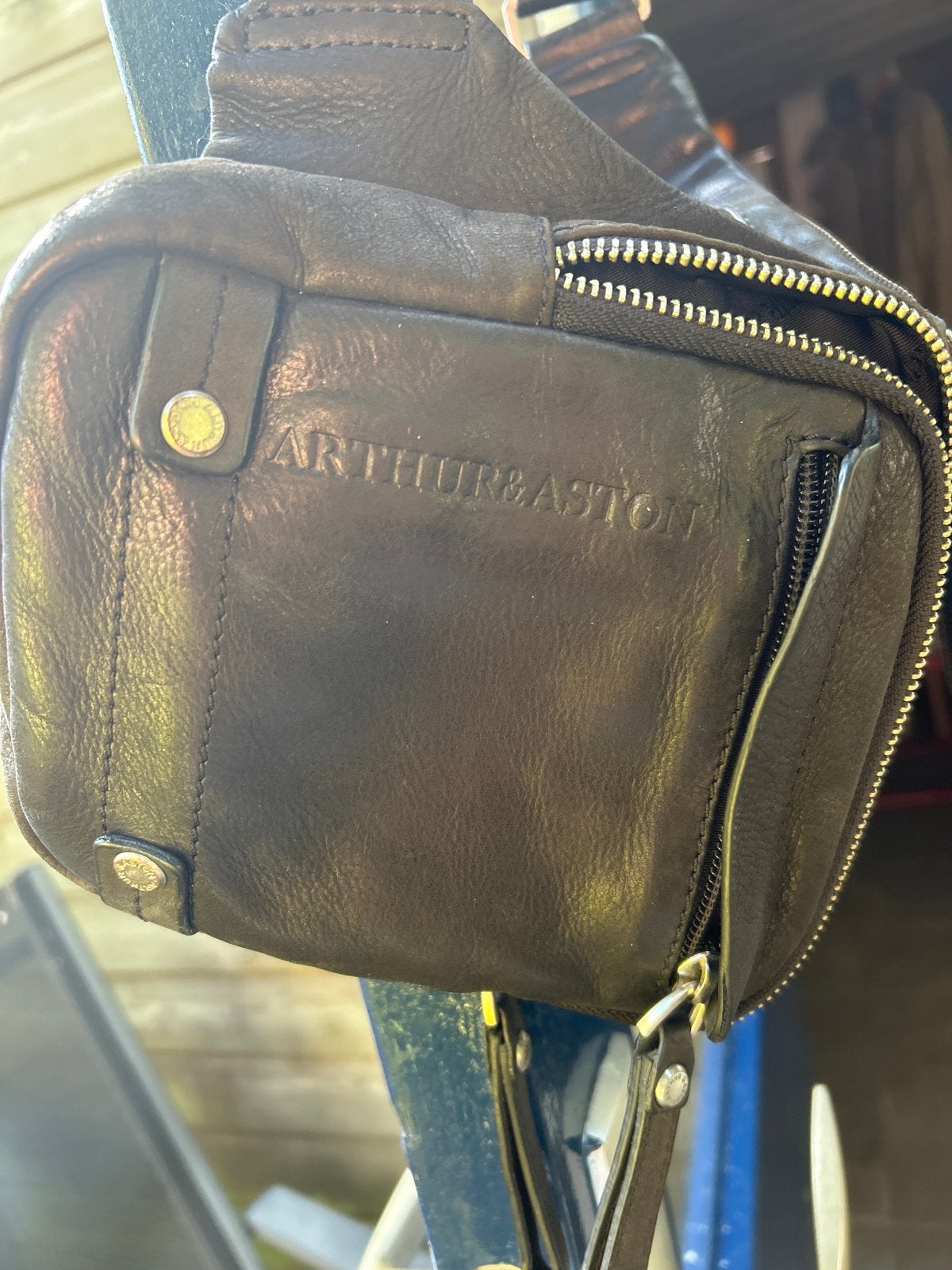 Arthur & Aston heuptasje / crossbody tasje, Ophalen, Gebruikt, Bruin
