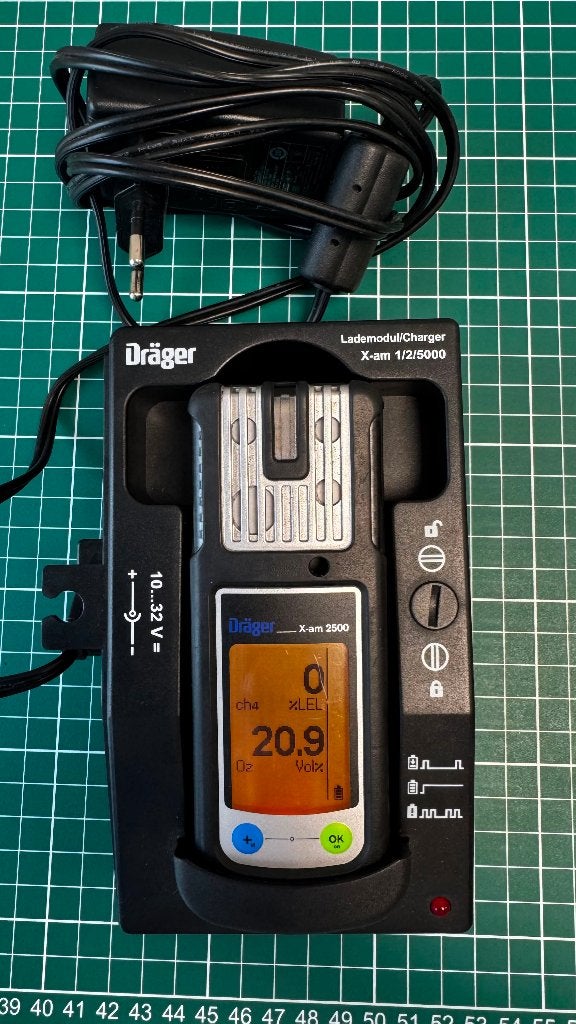 Drager X-AM 2500 Gasmeter (CH4, O2), Ophalen of Verzenden, Gebruikt, Overige meters
