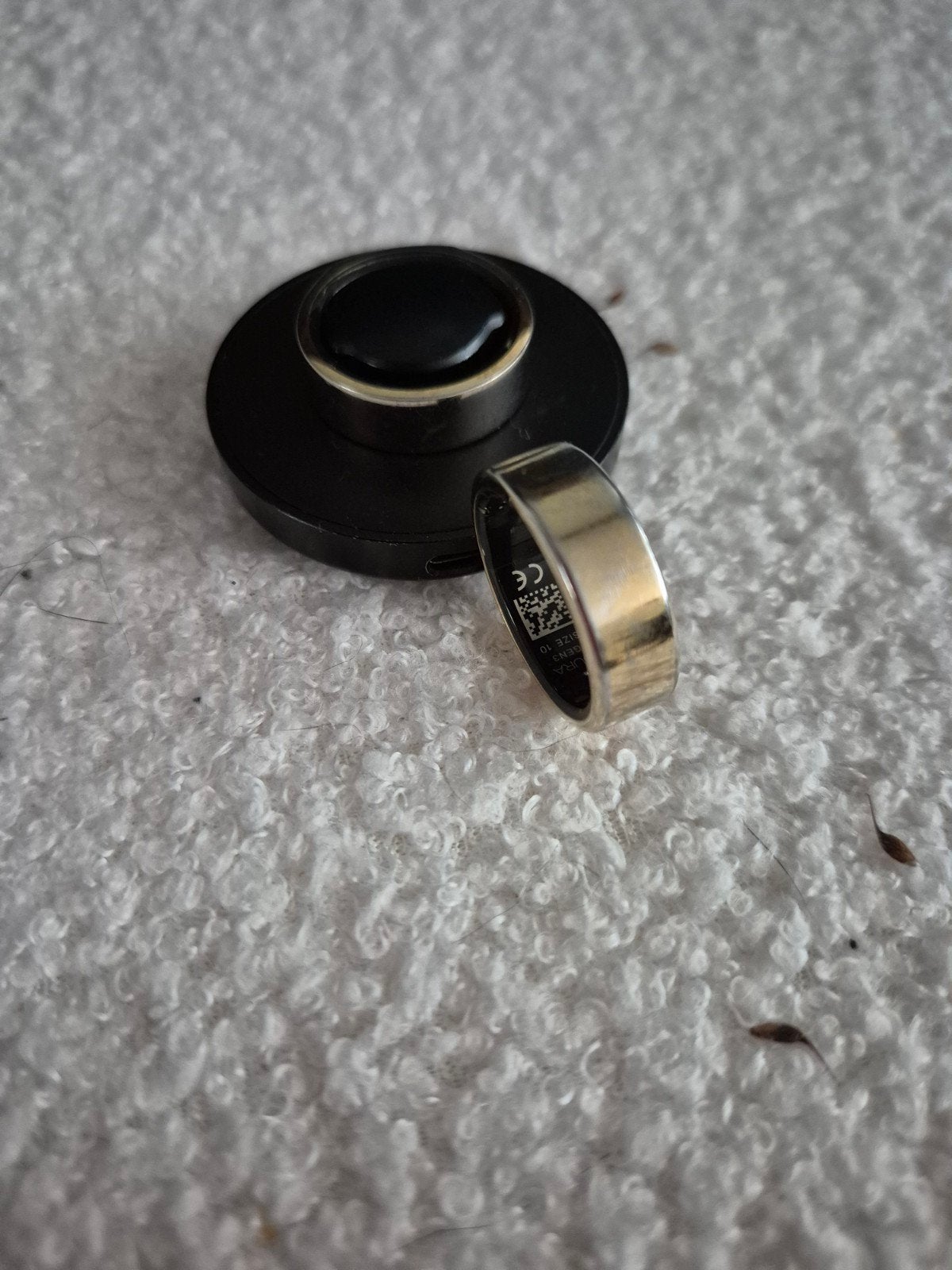 2 stuks oura gen 3 heritage maat 10 goudkleur,met oplader., Ophalen of Verzenden, Gebruikt, Goud