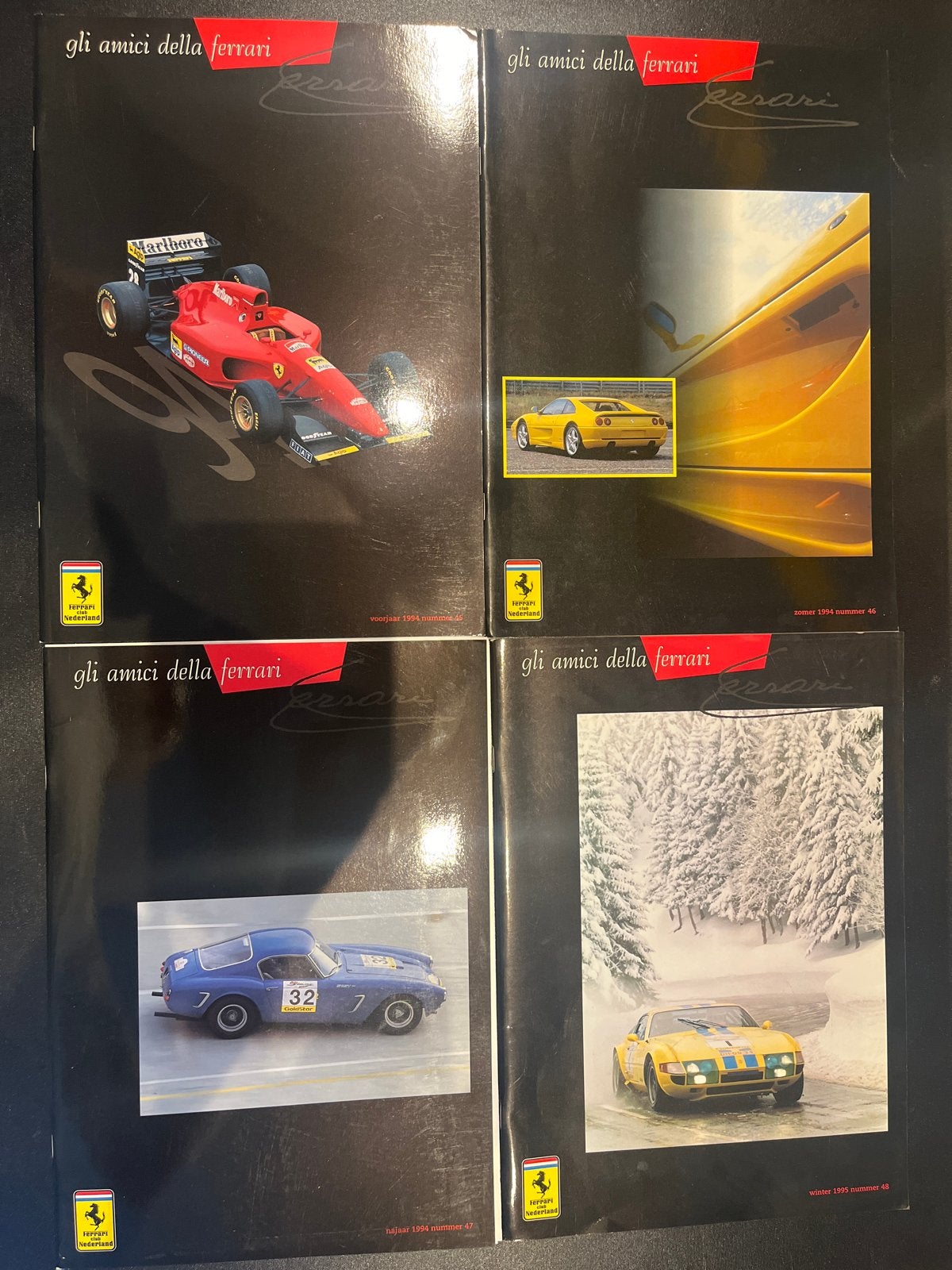 Gli Amici Della Ferrari Tijdschriften (4 stuks) 1994-1995, Ophalen of Verzenden, Gelezen, Ferrari
