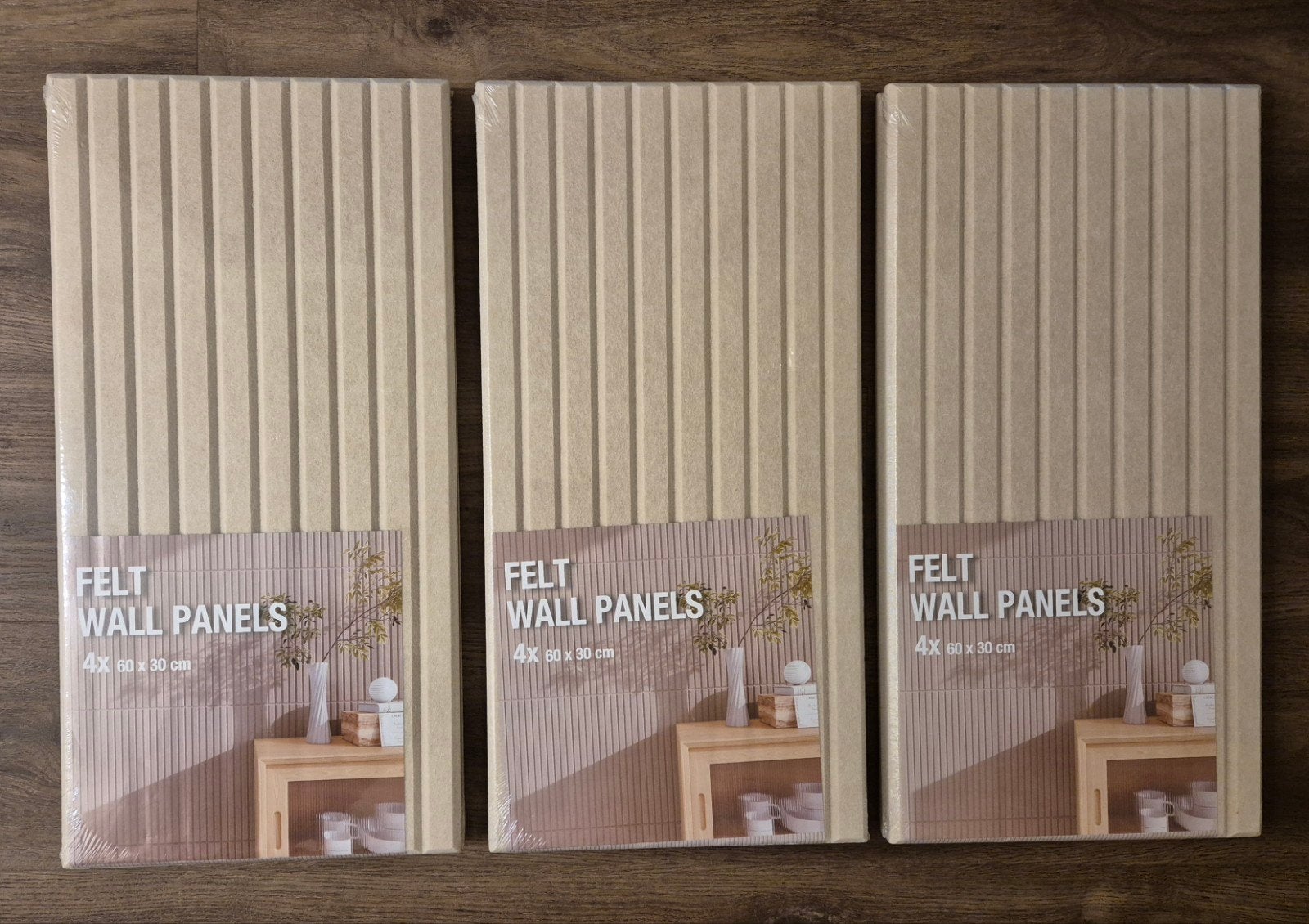 Wandpanelen beige, Ophalen, 30 cm, 60 cm, Nieuw