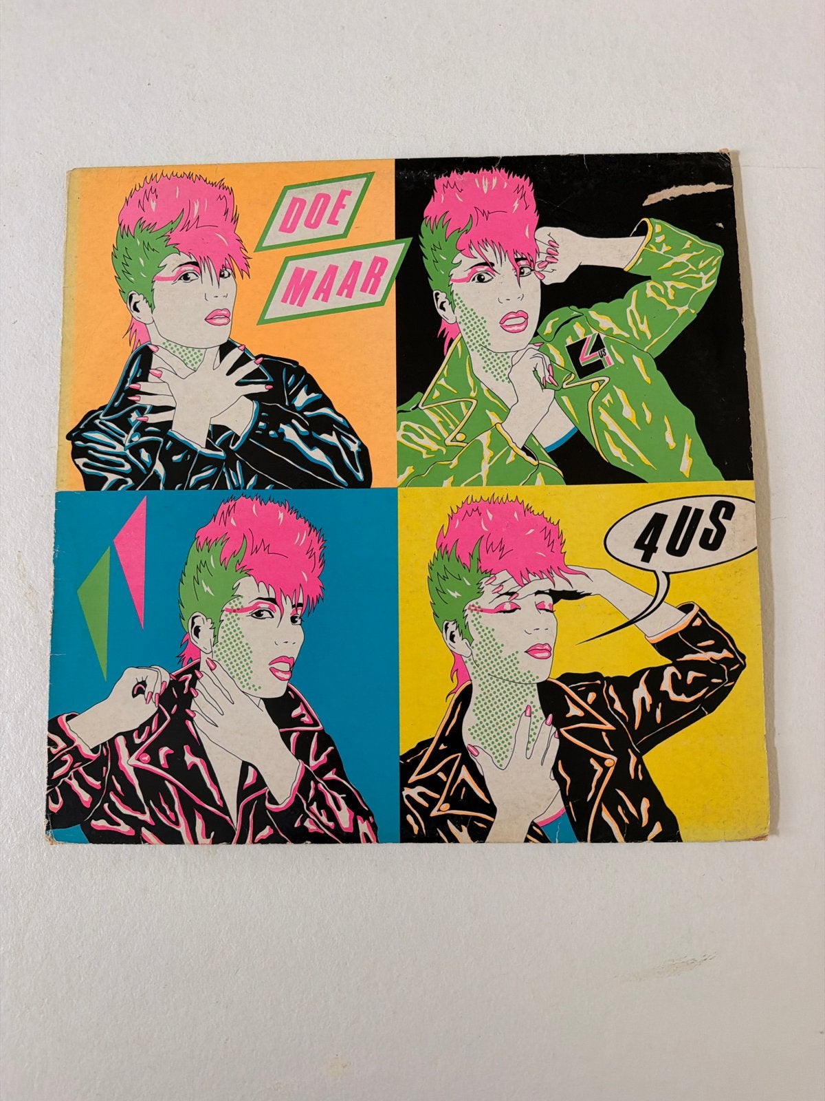 Doe Maar - 4US (Virus) Originele LP 1983, LP, Gebruikt, Pop, Originele persing