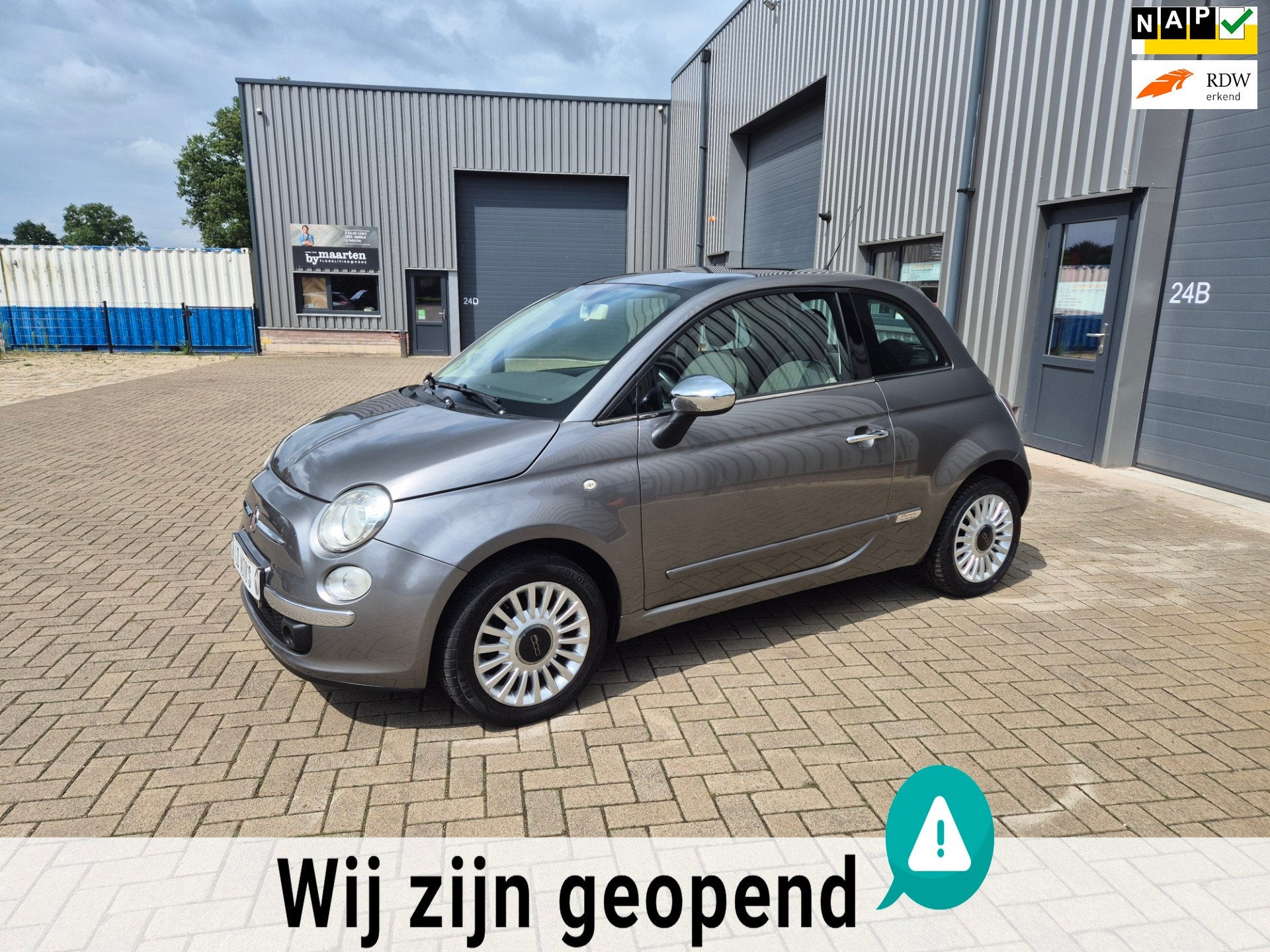 Fiat 500 1.2 Lounge TOP OCCASION MET NIEUWE APK, Auto's, Stof, Gebruikt, 4 cilinders, 840 kg