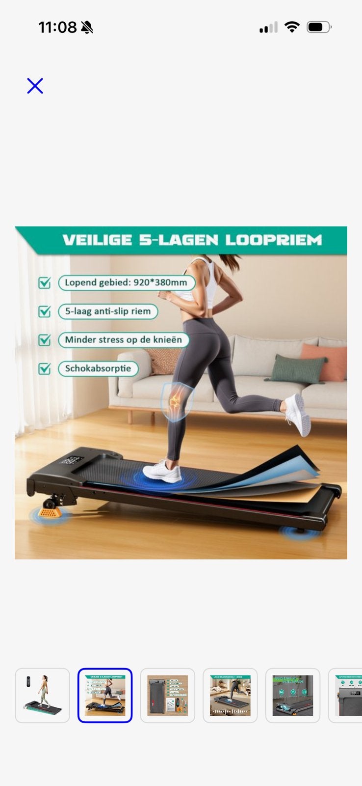 Loopband, Ophalen of Verzenden, Zo goed als nieuw, Yogamat