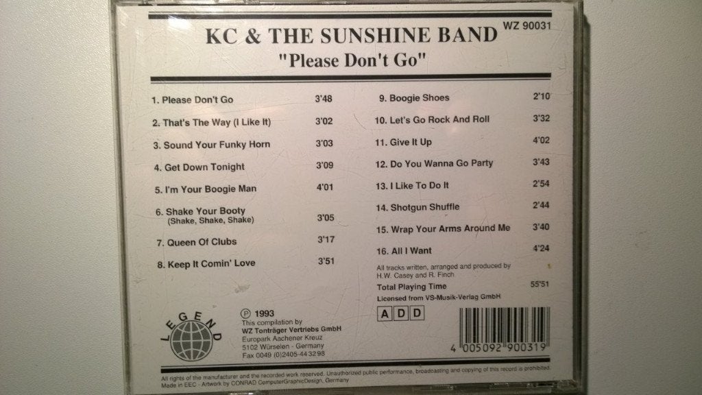KC & The Sunshine Band - Please Don't Go, Ophalen of Verzenden, Zo goed als nieuw, Disco, Album