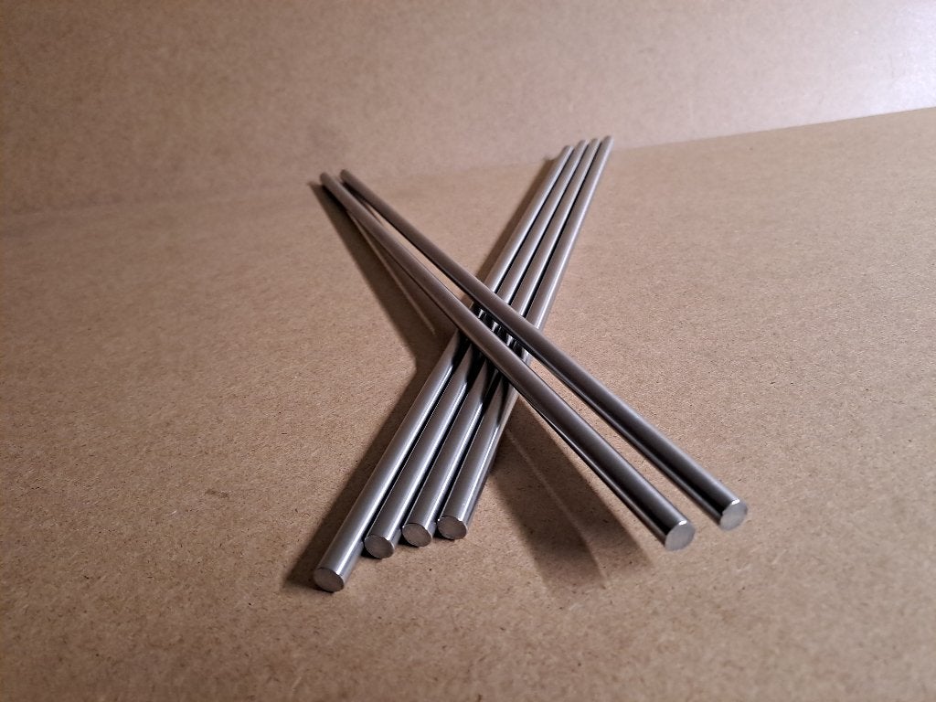 Te koop RVS 8mm rondstaf 6x350mm, Doe-het-zelf en Verbouw, Verzenden, Nieuw, Overige metalen