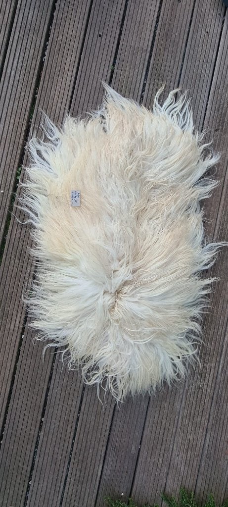 Drentse heideschaap vacht, Wit, 100 tot 150 cm, Verzenden, 50 tot 100 cm