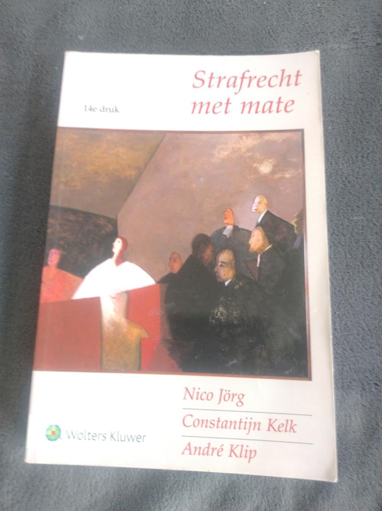 Strafrecht met mate - Nico Jörg e.a. (Wolters Kluwer), Nico Jörg, Constantijn Kelk, André Klip, Zo goed als nieuw, Gamma, HBO