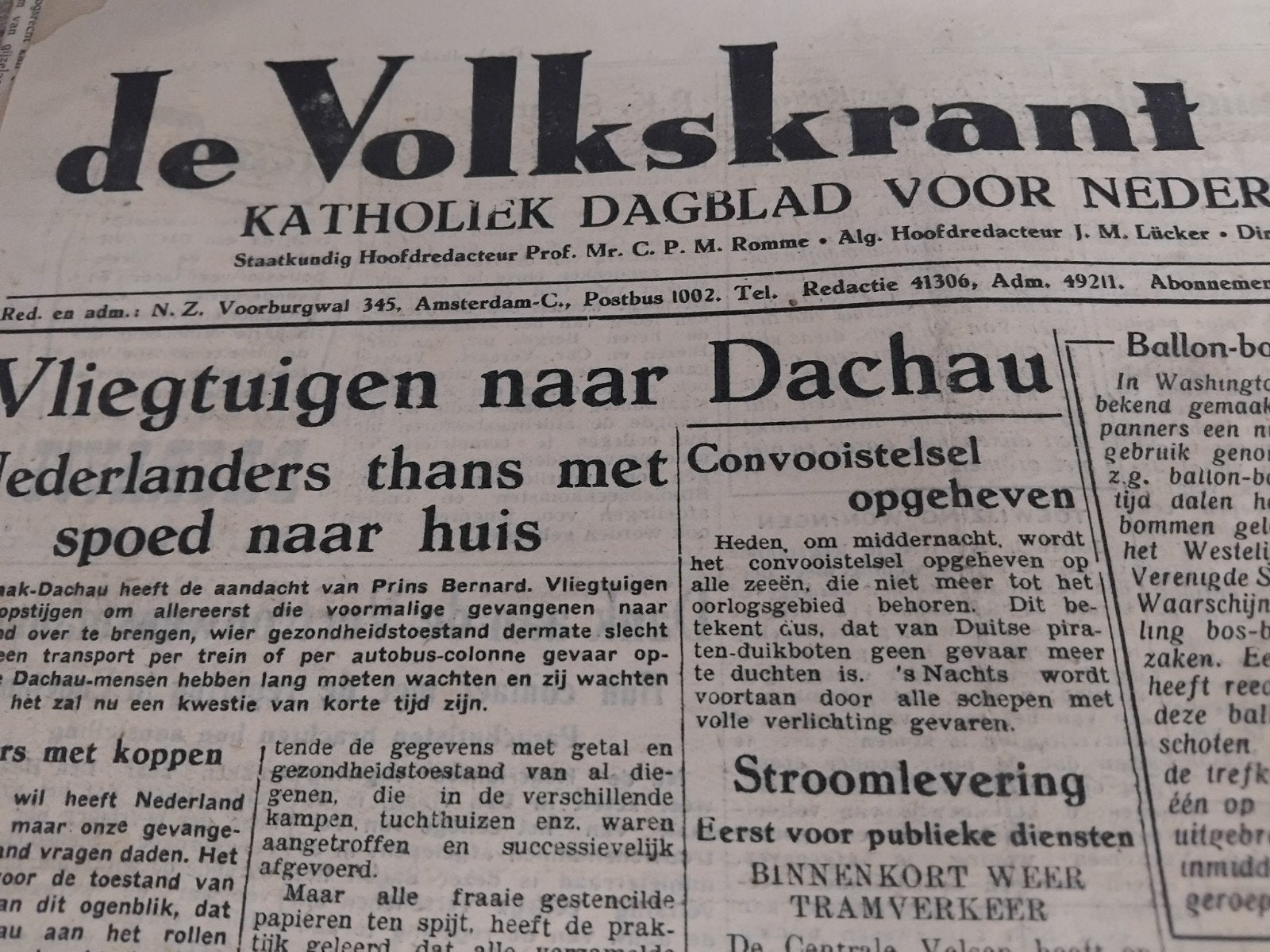 24x krant Concentratiekampen 40er jaren, Verzamelen, Ophalen of Verzenden, 1940 tot 1960, Krant