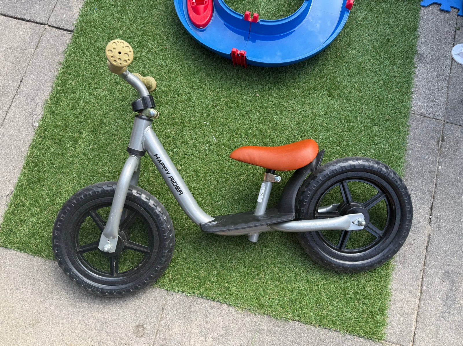 Happy rider loopfiets, Kinderen en Baby's, Speelgoed | Buiten | Skelters, Ophalen, Zo goed als nieuw, Overige merken