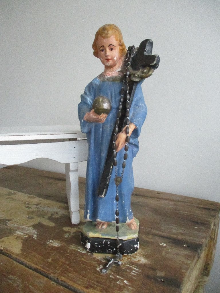 brocante Jezus beeldje, Ophalen of Verzenden, Gebruikt, Beeld(je)
