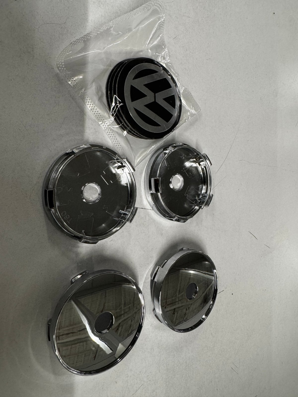 VW Wielnaafdoppen Set - 4 stuks (55mm), Ophalen of Verzenden, Nieuw, Volkswagen