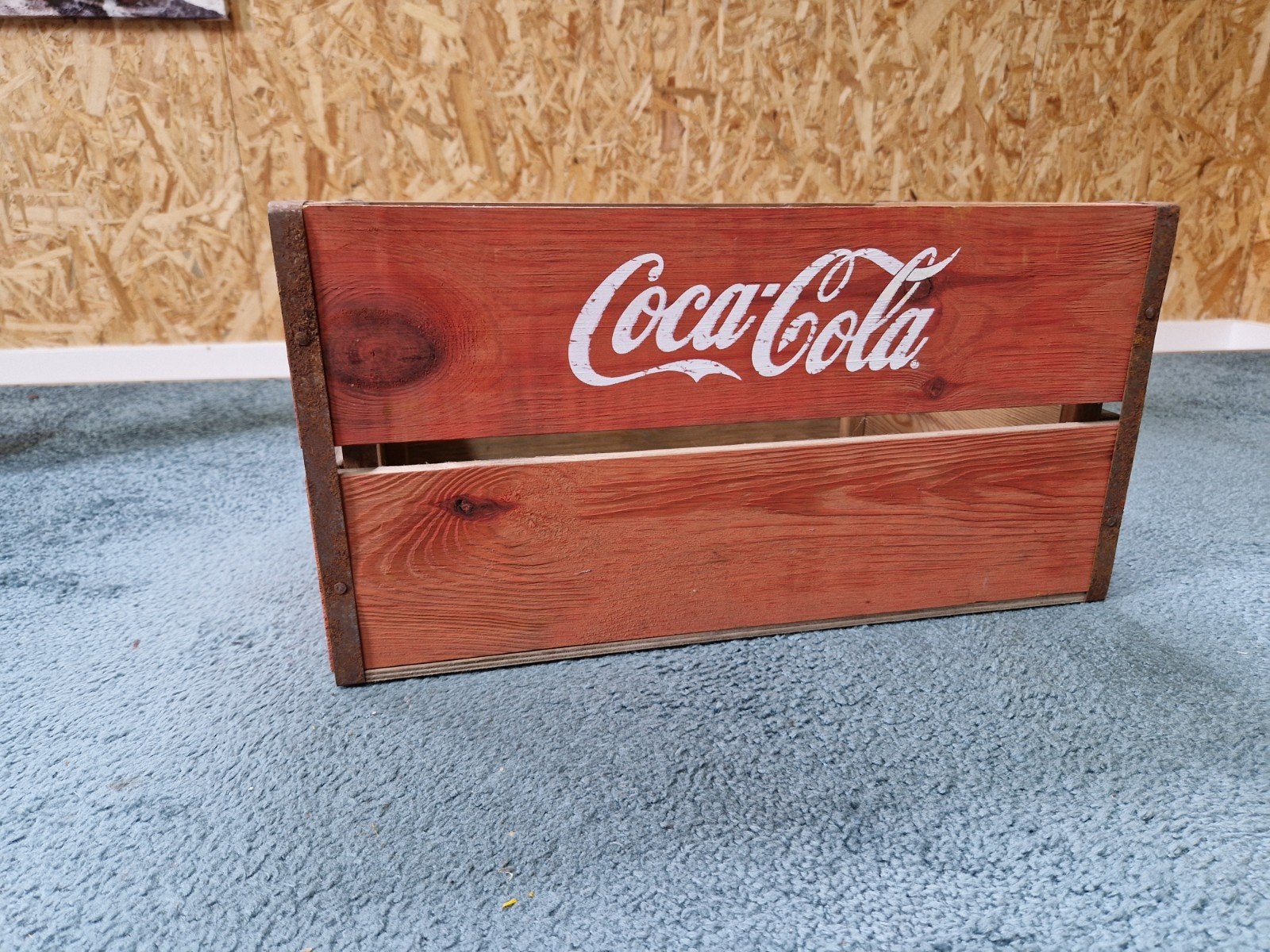 Vintage Coca-Cola Houten Krat - Decoratief en Praktisch, Ophalen of Verzenden, Gebruikt, Verpakking