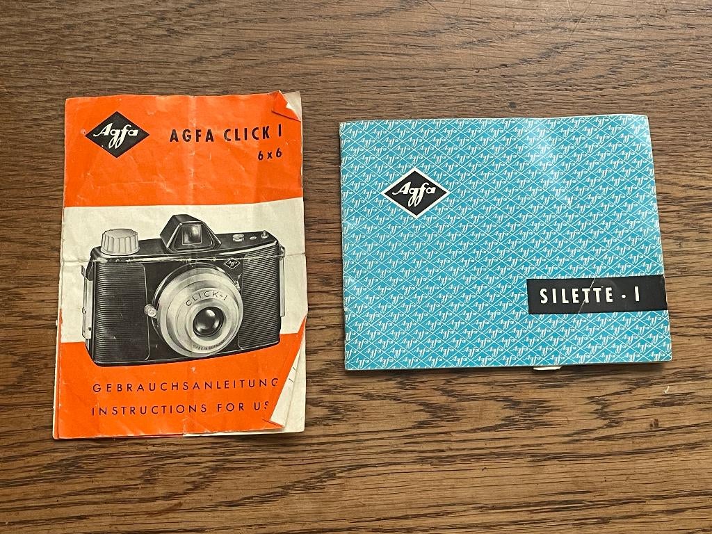 D115 Gebruiksaanwijzing Agfa Silette 1 Agfa Click 1, Verzamelen, Ophalen of Verzenden, 1940 tot 1960, Overige typen